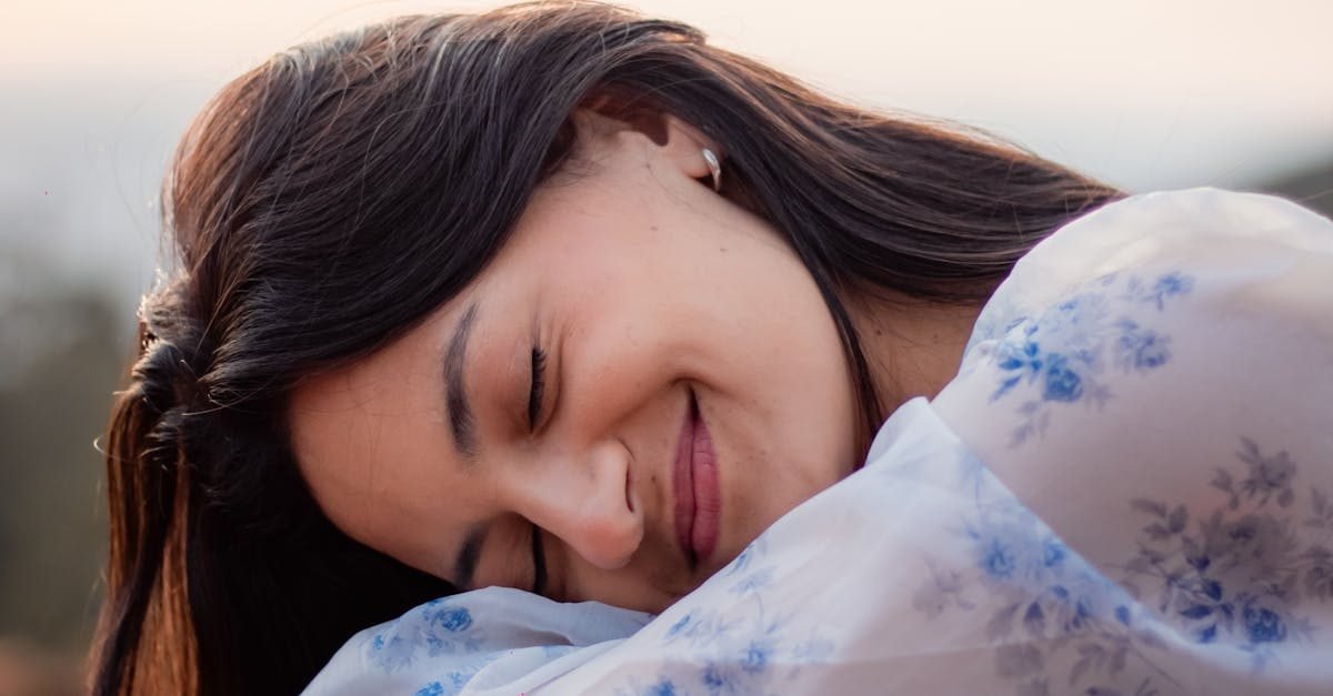 A woman in a peaceful and harmonious setting that conveys mental clarity